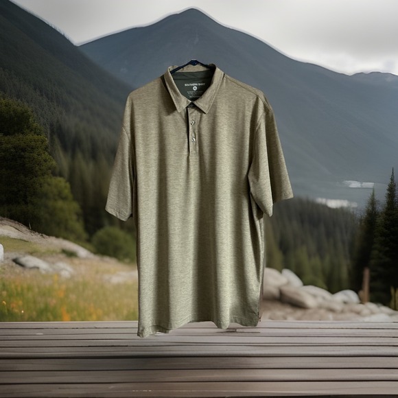 Southern Point Co. Other - Southern Shirt Men's Performance Golf 3-Button Polo Shirt Grey Heather Size XL